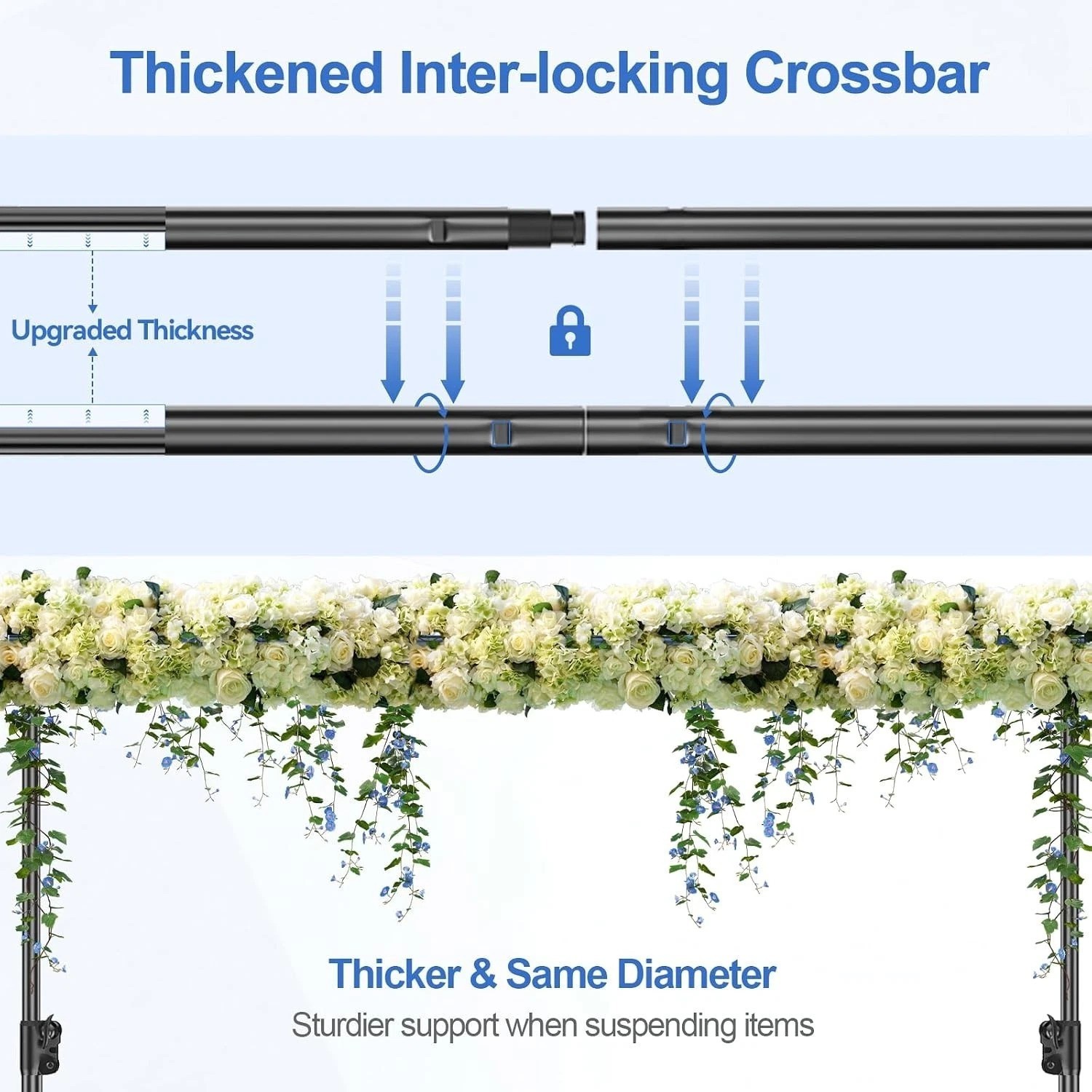 Professional 12x10ft Aluminum Backdrop Stand – Ideal for Parties & Exhibitions
