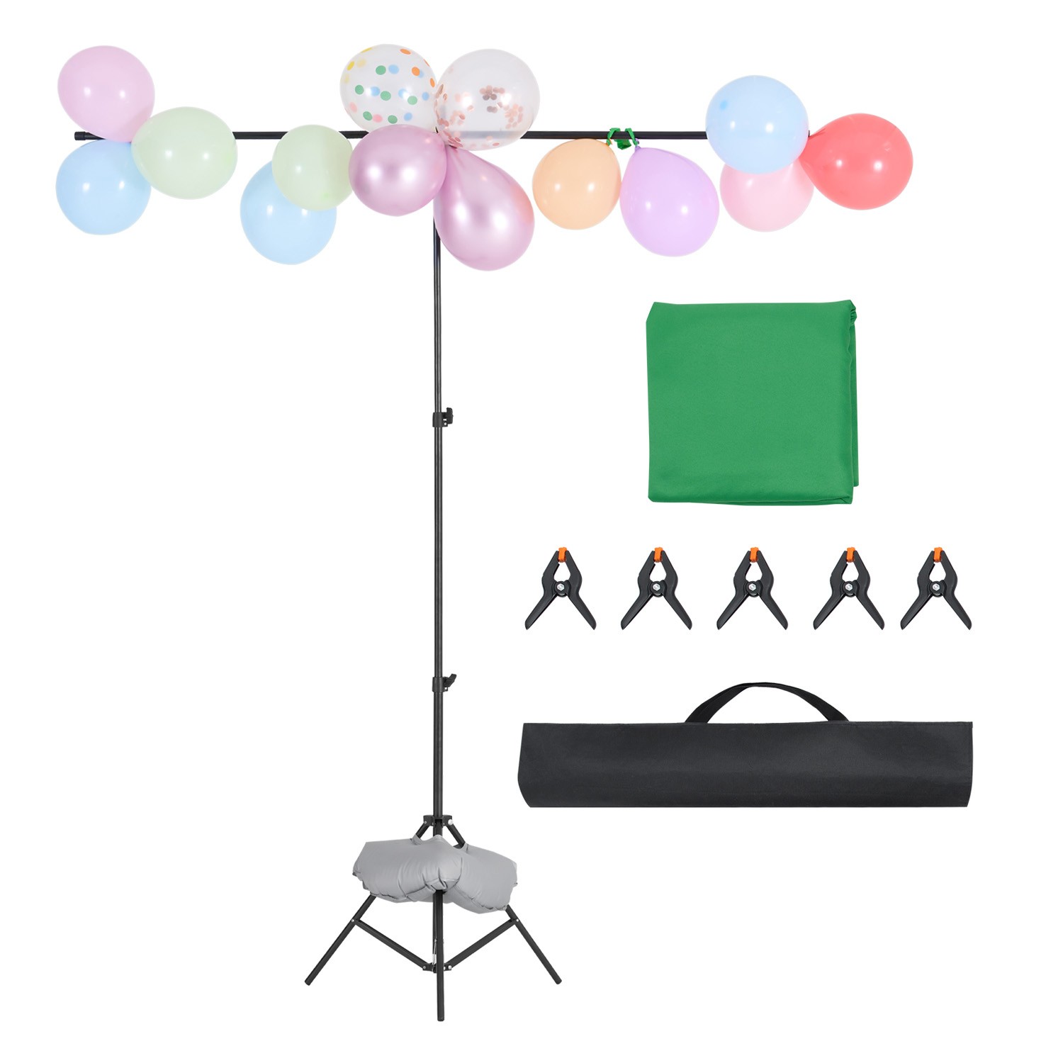 Uimoso Photo & Party Backdrop Stand Kit, Adjustable 5 x 6.5 ft