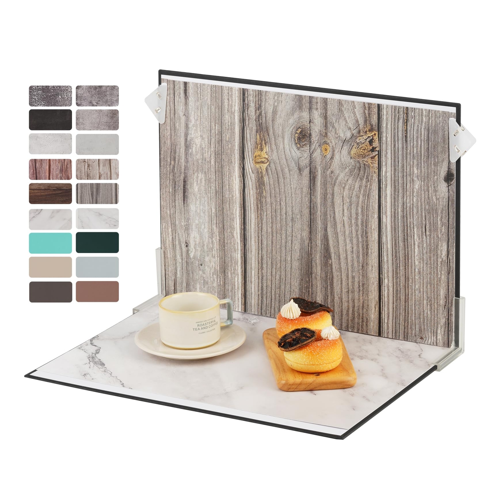 9Pcs Small Product Photography Backdrop Kit Double-Sided Food Photo Board
