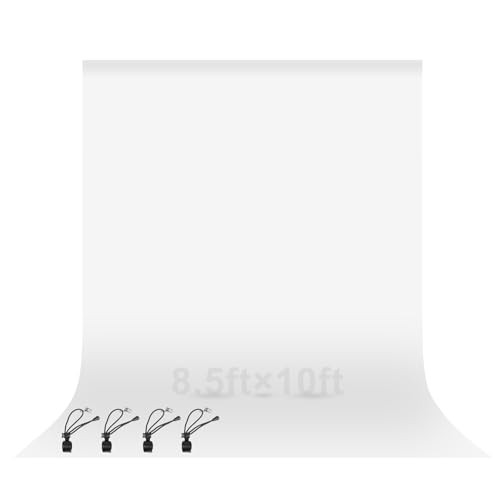 8.5×10 ft Backdrop for Photography, Large Party Photo 8.5x10ft White