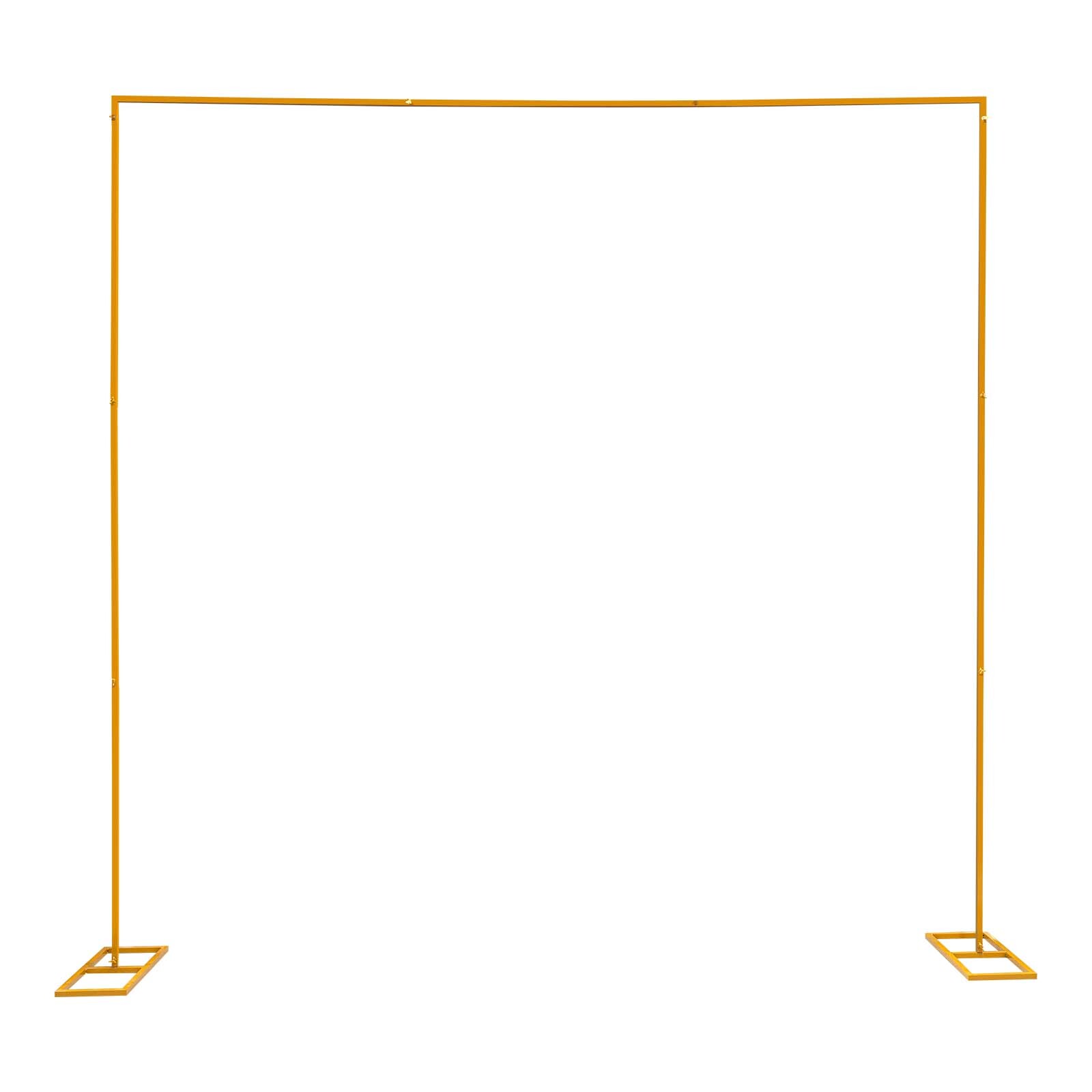 Wedding Arch Backdrop Stand Metal Square Flower Frame 9.8FT Garden Party Decor