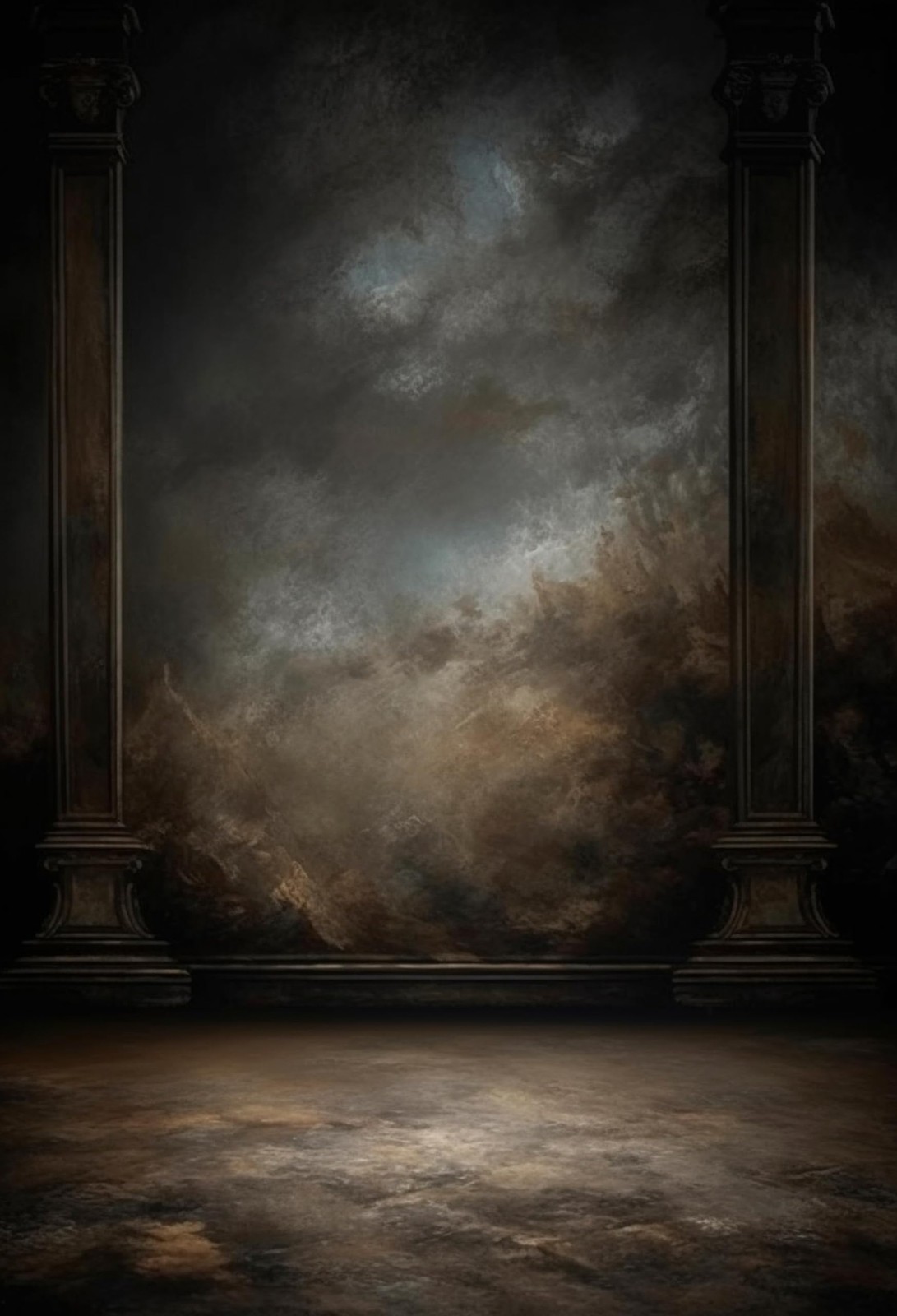 5x7ft Dark Vintage Photography Backdrops Portrait Photo 5x7ft, LM-06101