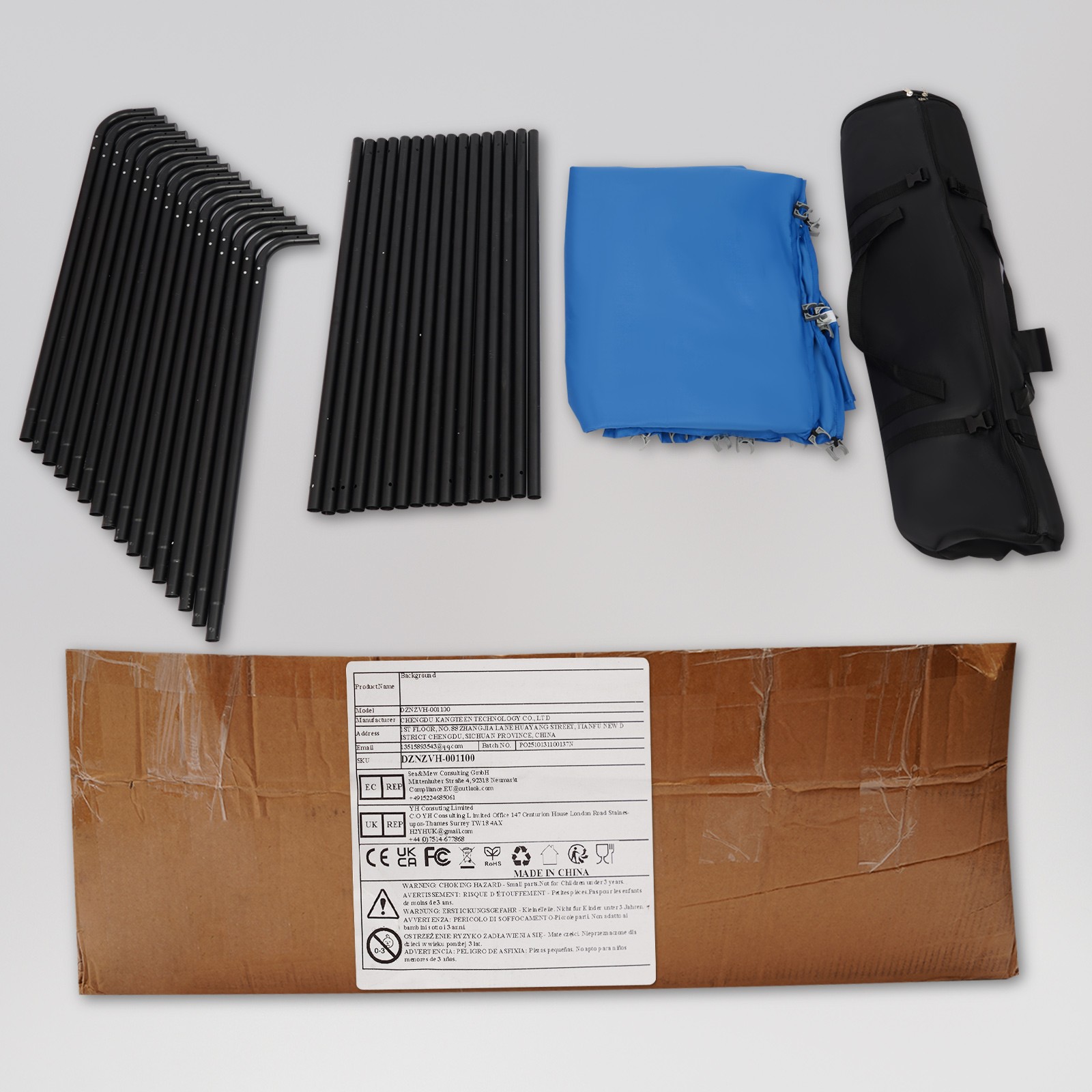 Portable Photography Backdrop Stand Foldable Photo Background w/ Carrying Bag