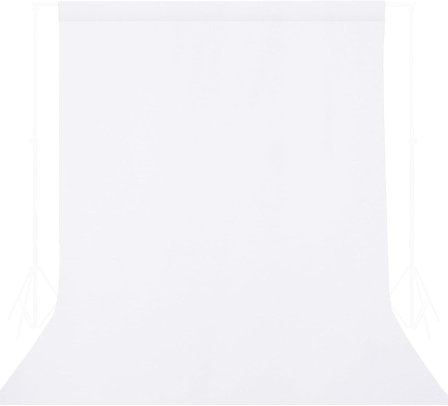 GFCC 8FTX10FT White Backdrop Background for Photography Photo Booth Backdrop for