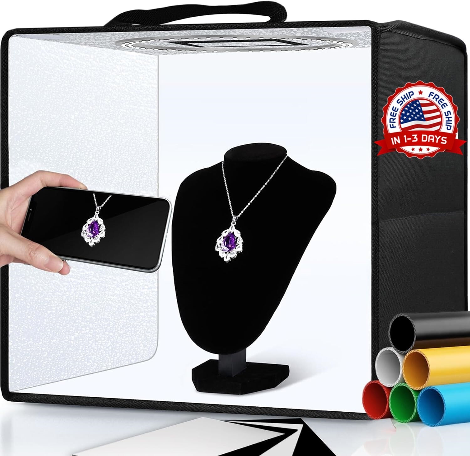 Caja de estudio fotográfico para artículos pequeños Fotografía de productos NEW