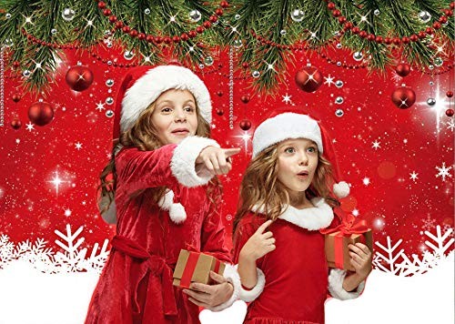 7x5ft Snowflake Christmas Backdrop for Winter New Year Eve Photography Family…