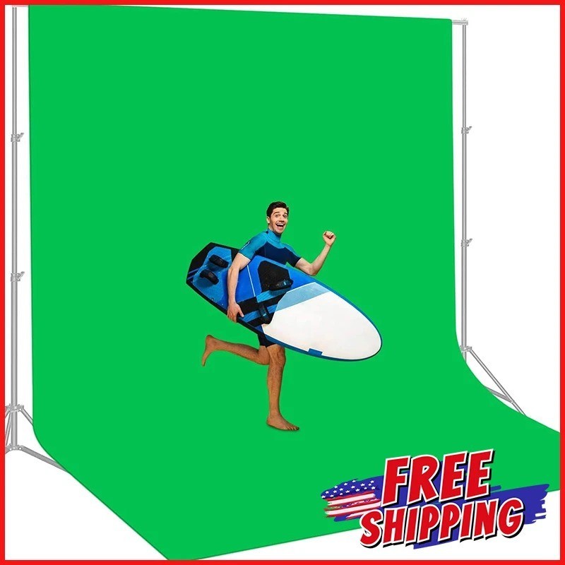LARGE GREEN SCREEN PHOTOGRAPHY BACKDROP 12×10 Ft Studio Photo Stand Background