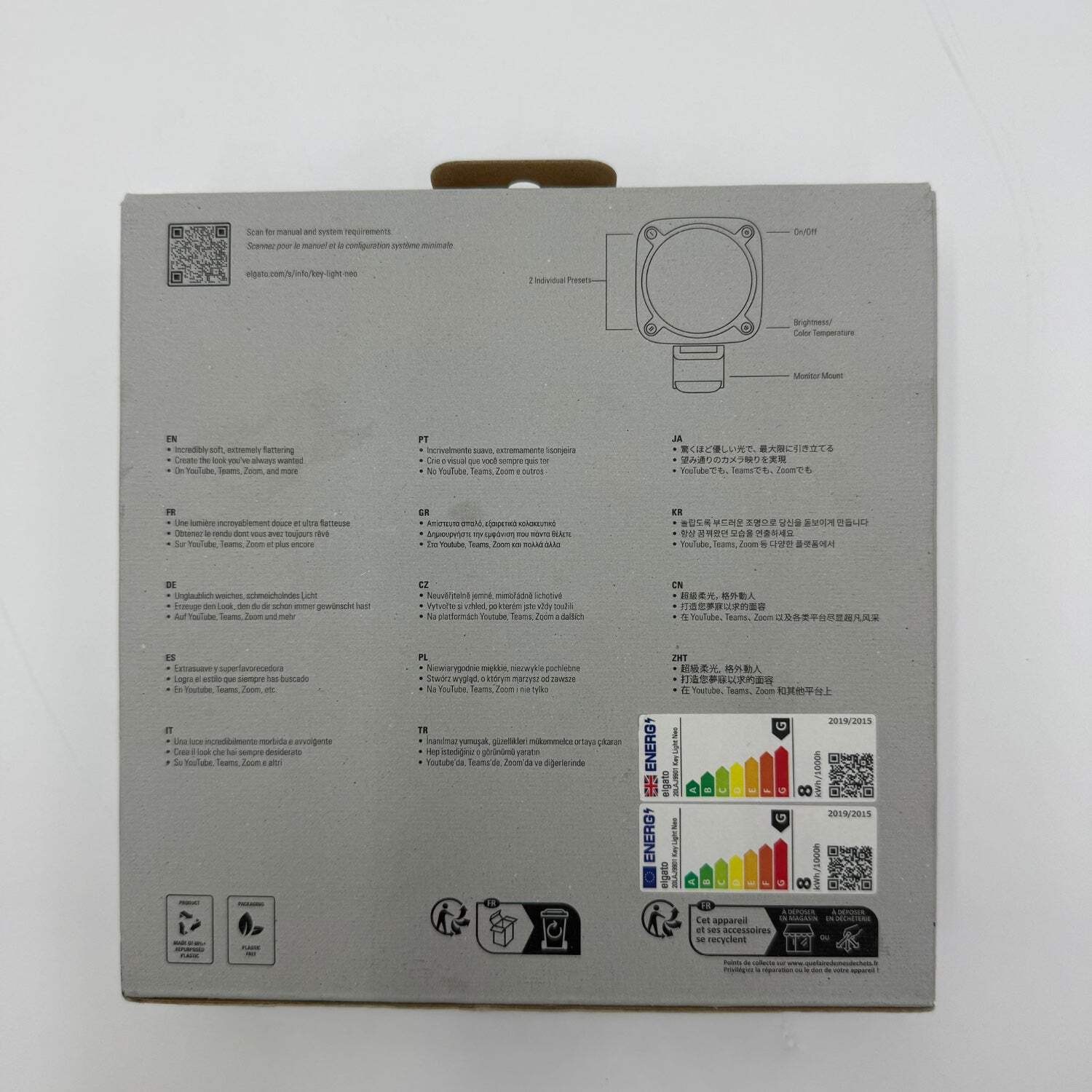 Elgato Key Light Neo White LED Streaming Video Light