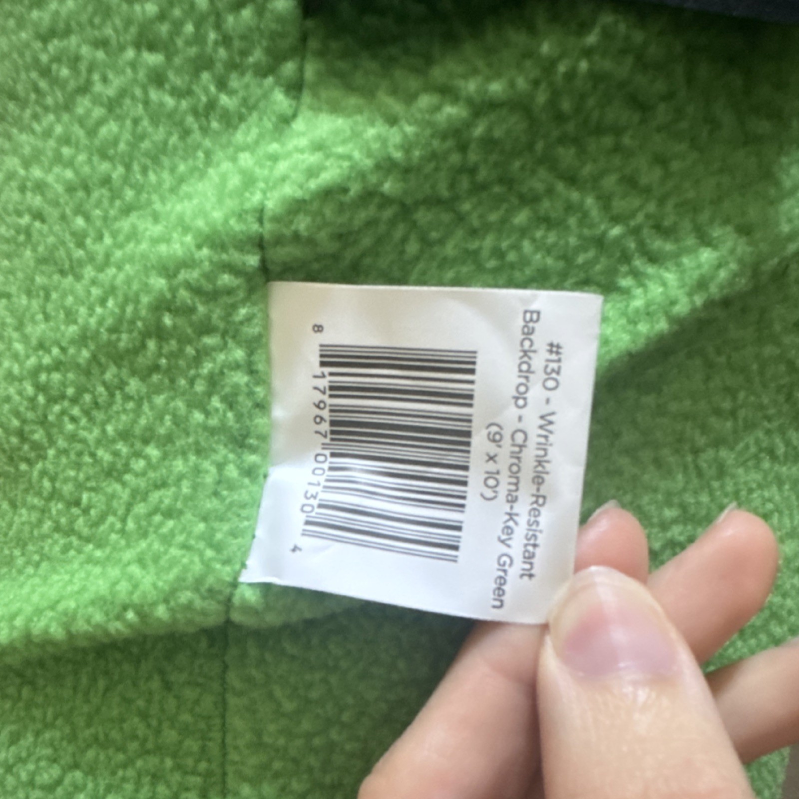 Westcott Wrinkle-Resistant Chromakey Green screen Backdrop 9×10 ft MPN 130