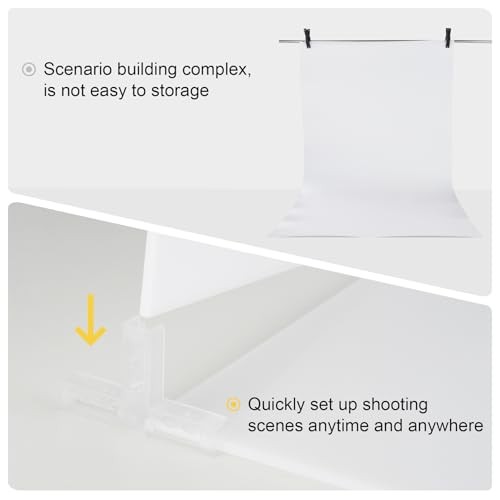 Product Photography Backdrops Dual- Sided Matte and Reflective Photo White