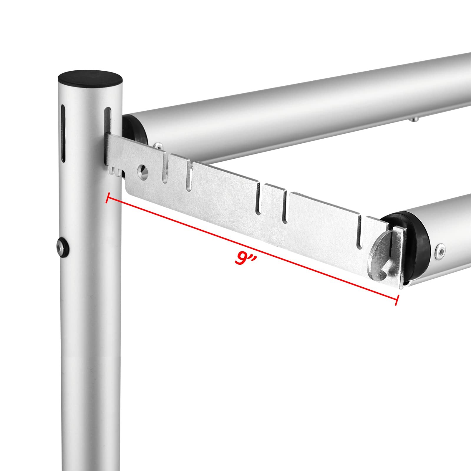 9″ Double Crossbar Hanger Backdrop Hanger Crossbar Valance Hangers for Pipe a…