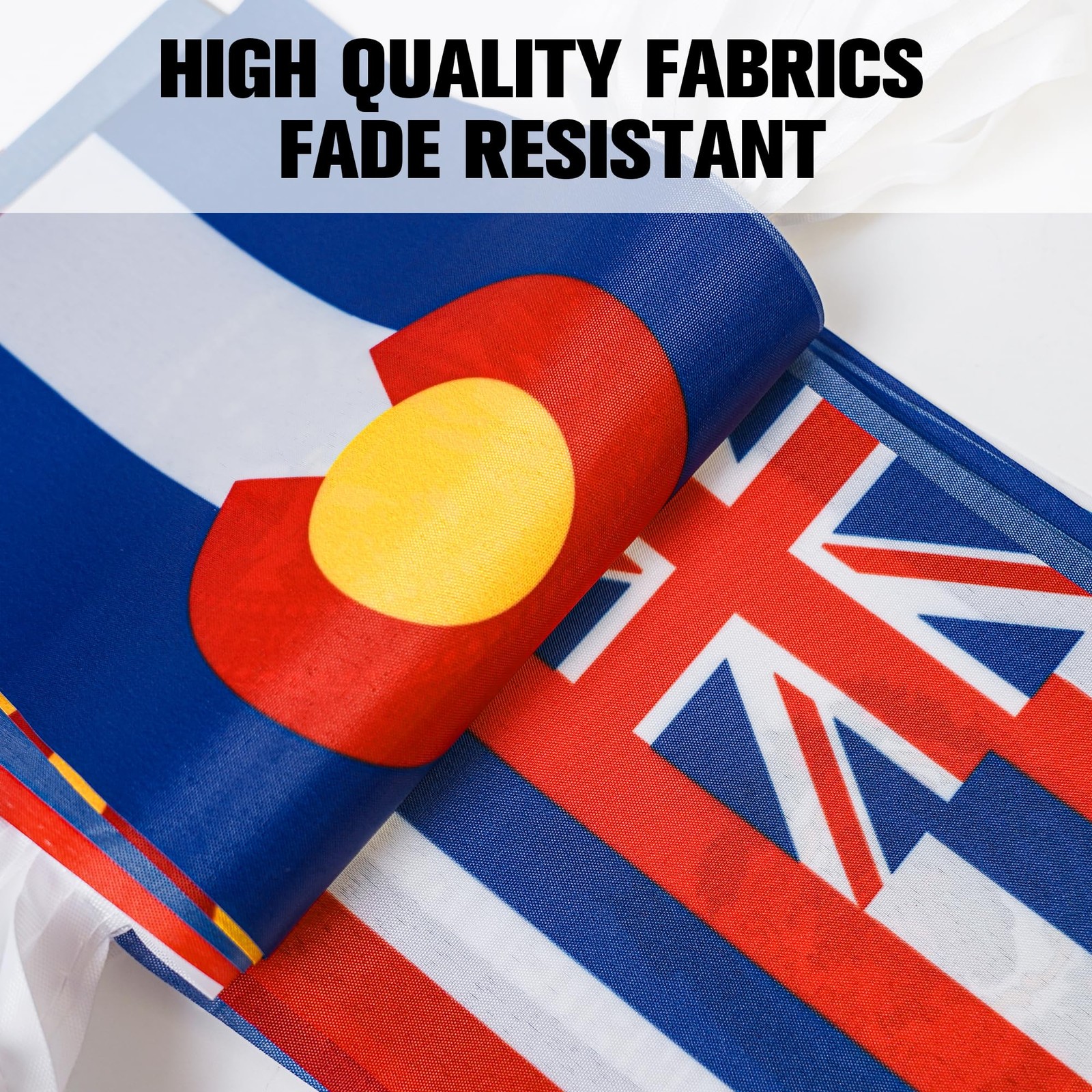 New 50 State Flags History Classroom Decor Olympic Mini Flag Banner String Se…