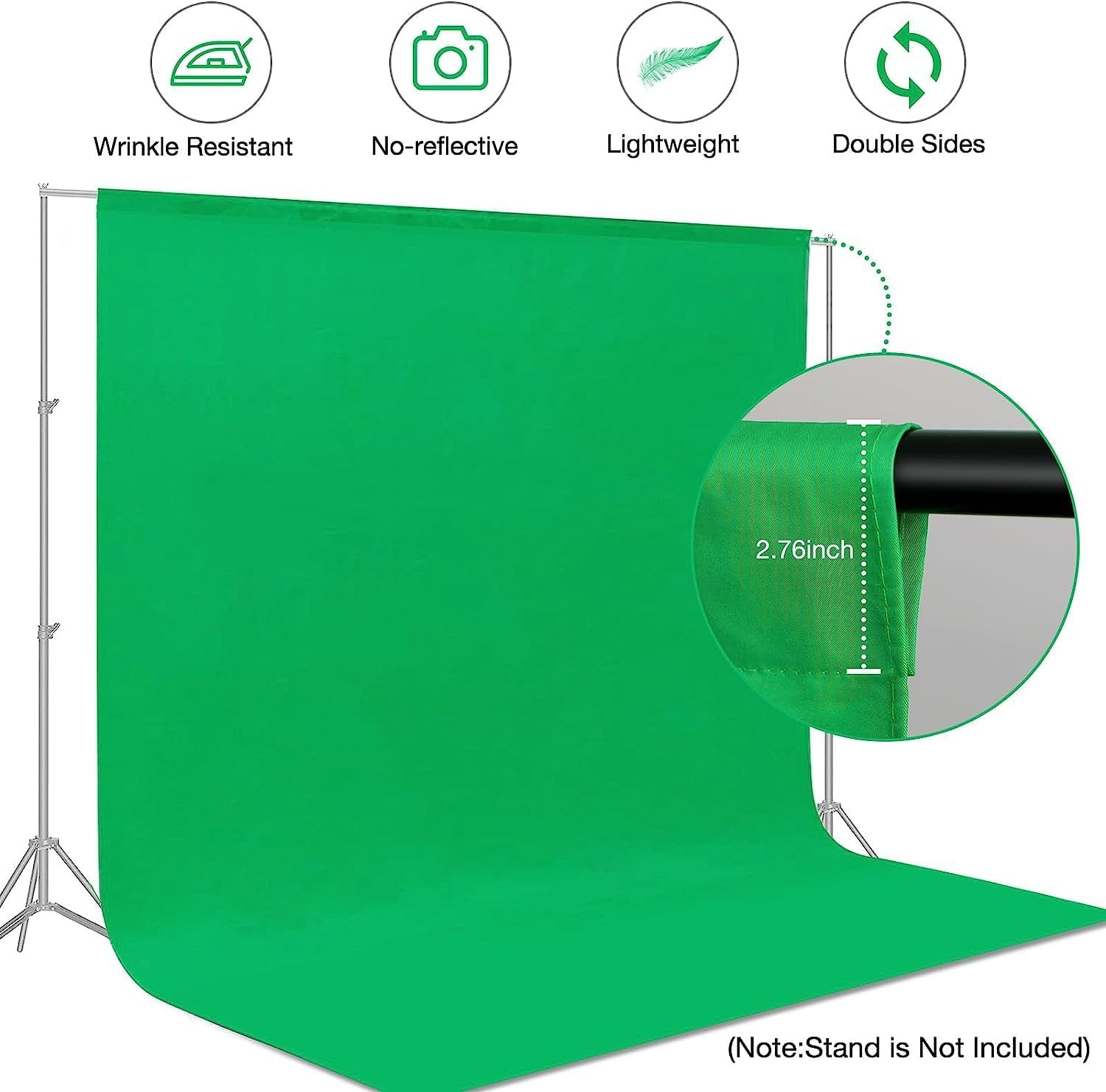 Studio Chromakey Professional Green Screen For Photography Studio Washable