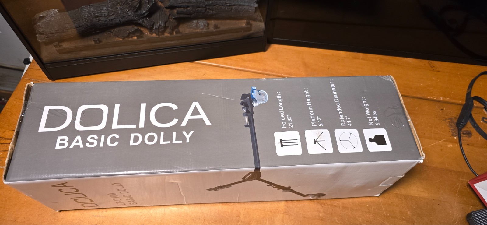 Dolica LT-D100 Basic Dolly Tripod Slider Wheel System Camera Open Box