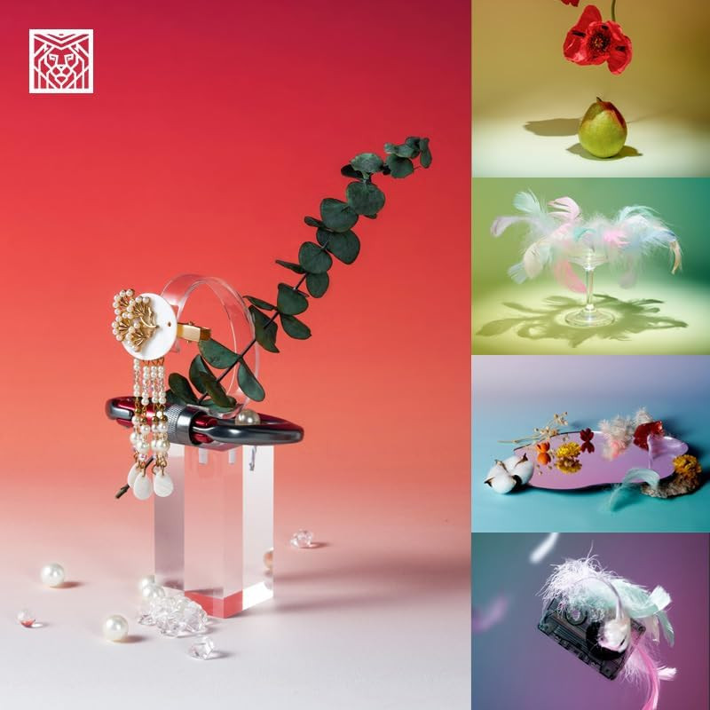 7PCS 14Patterns Product Photography Backdrops with Stand: Flat Lay Seamless