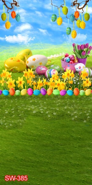 10’x20′ CP Easter Day Holiday Scenic Microfiber Fabric background backdrop SW385
