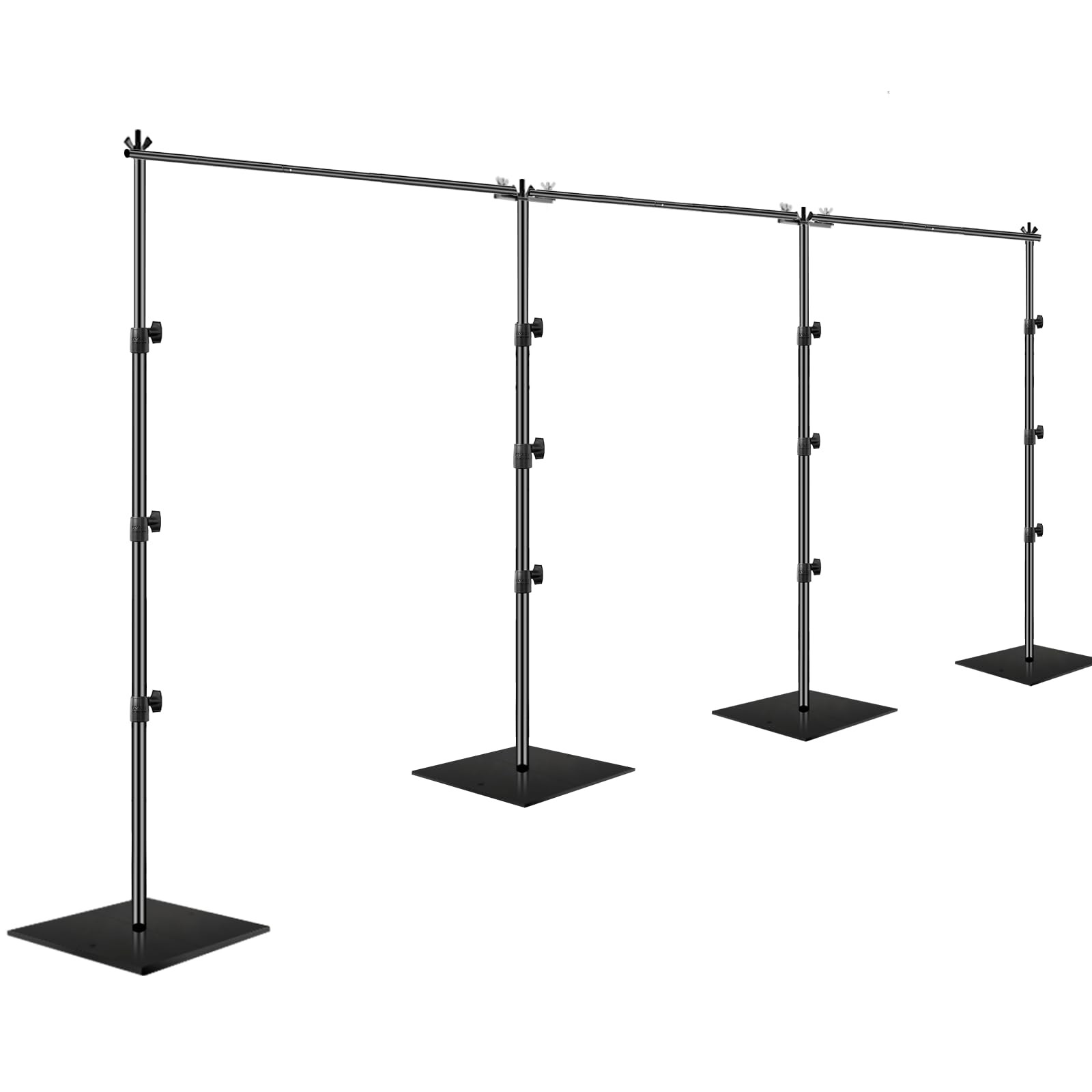 EMART 8.5x30ft(HxW) Photography Backdrop Stand for Parties, 8.5×30ft, black