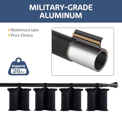Backdrop Stand Kit for 10 x 8.5ft Tripods with Telescopic Crossbar