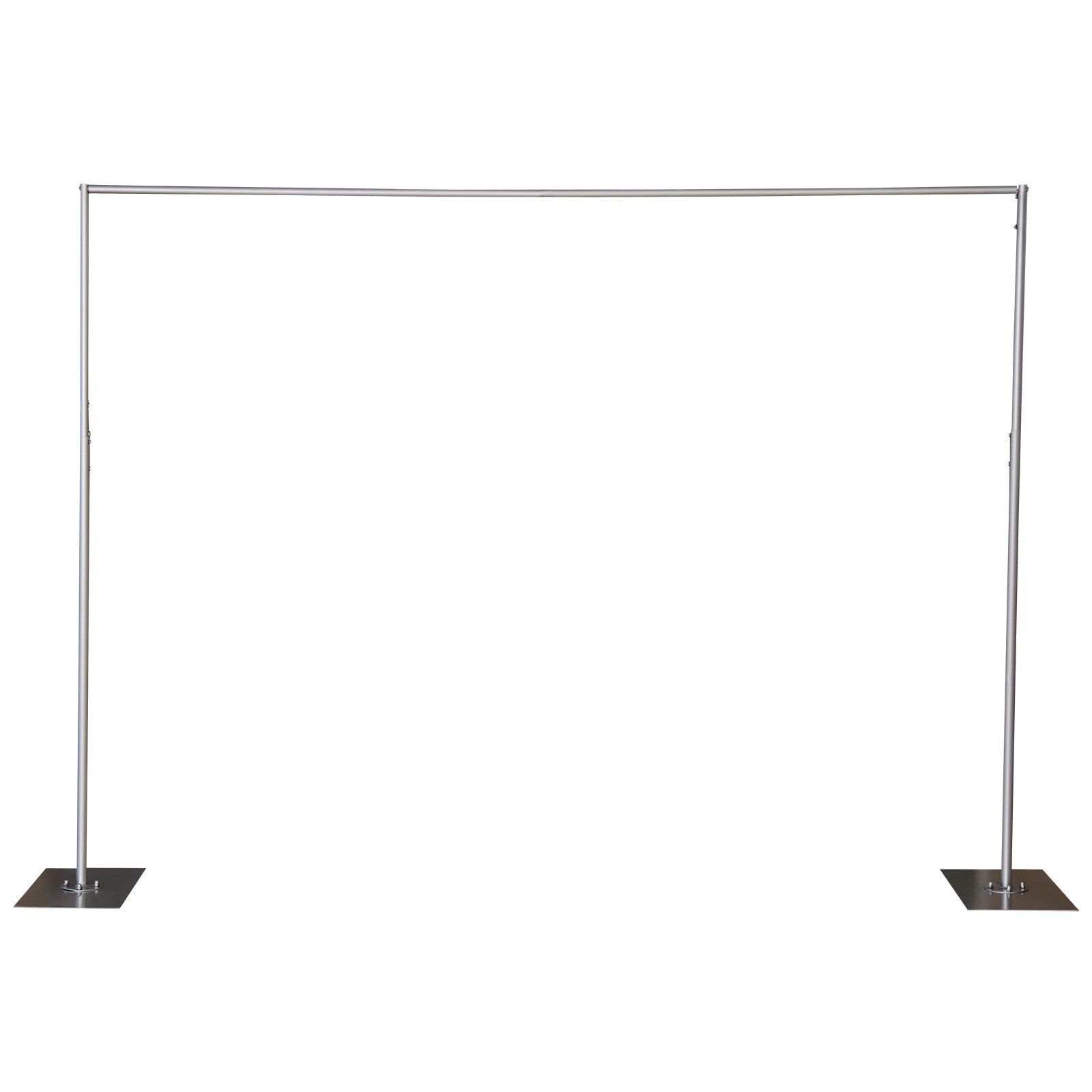 Heavy Duty Pipe Drape Kit Backdrop Support w/ Metal Steel Base-Height Adjustable