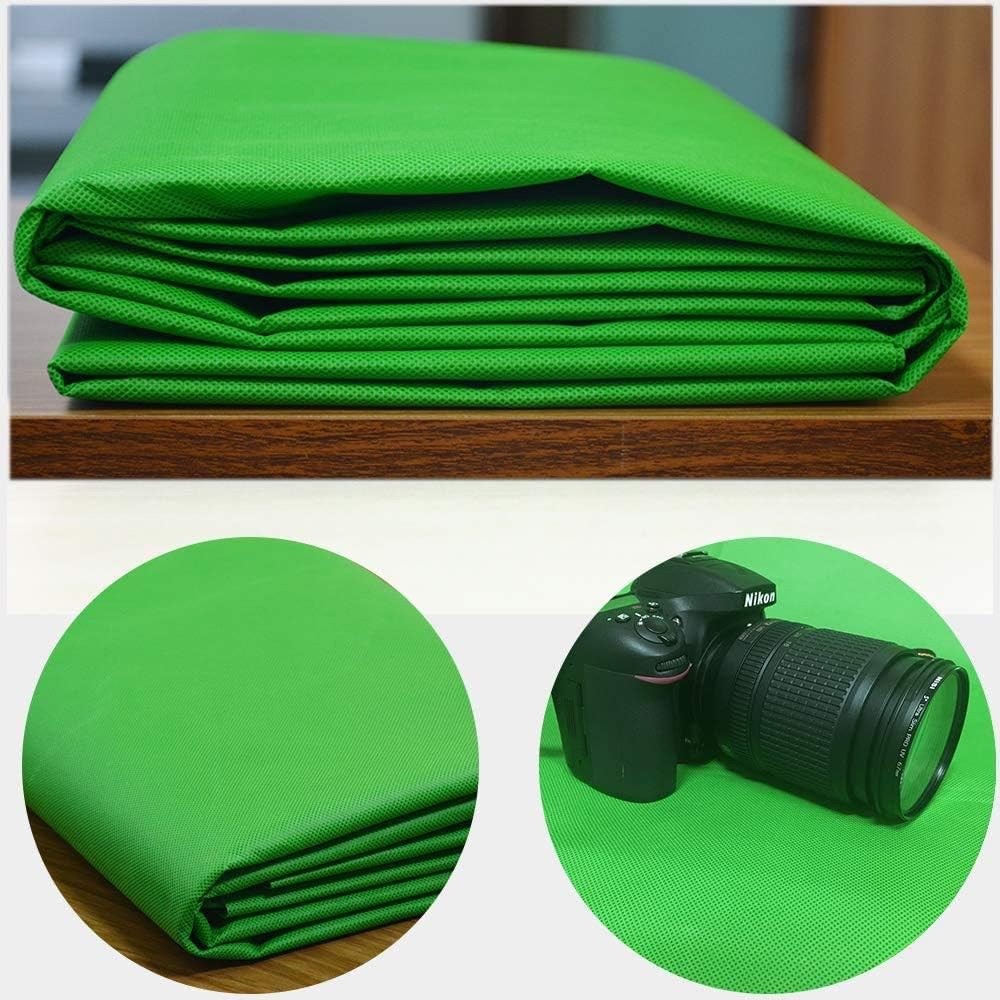 Non-Woven Fabric Green Screen Key Green Background for Photography 10x10ft Photo