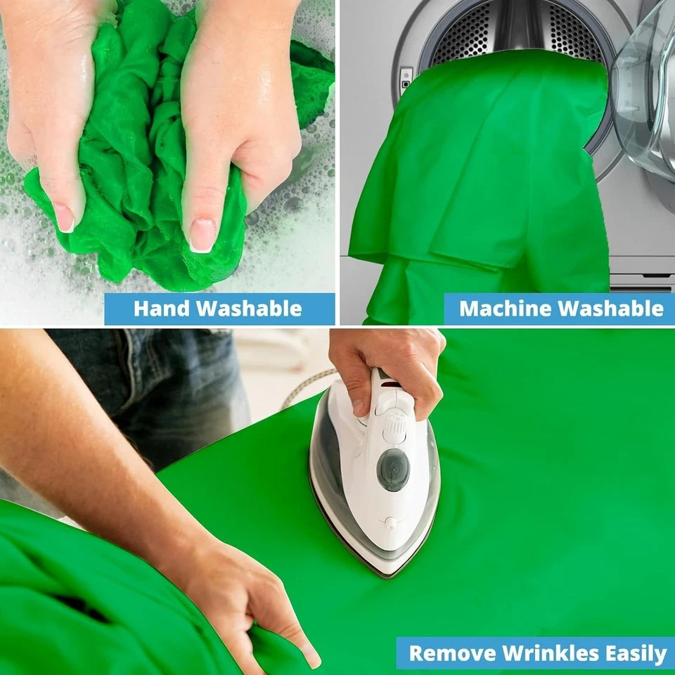 Aimosen 12 X 10 FT Large Green Screen Backdrop for 10 X 12 FT,