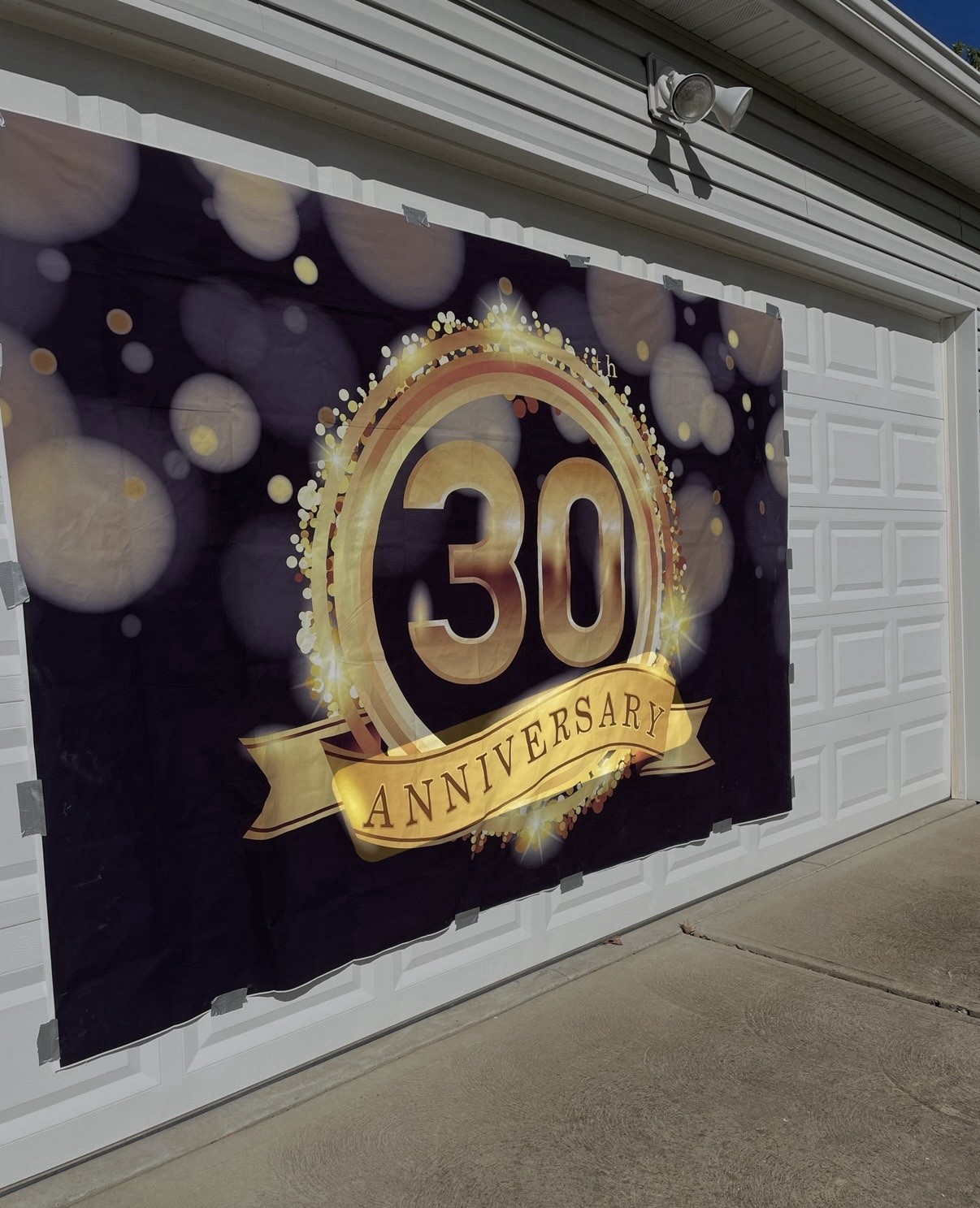 Yeele 10×6.5ft 30th Anniversary Photography Backdrop Background Black Gold