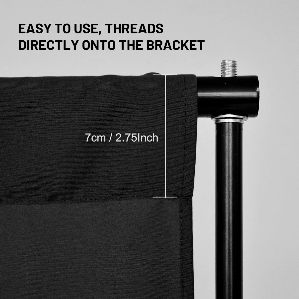 DUYIKJ Black Backdrop Background,10 X 7 FT Large Photography 10*7,