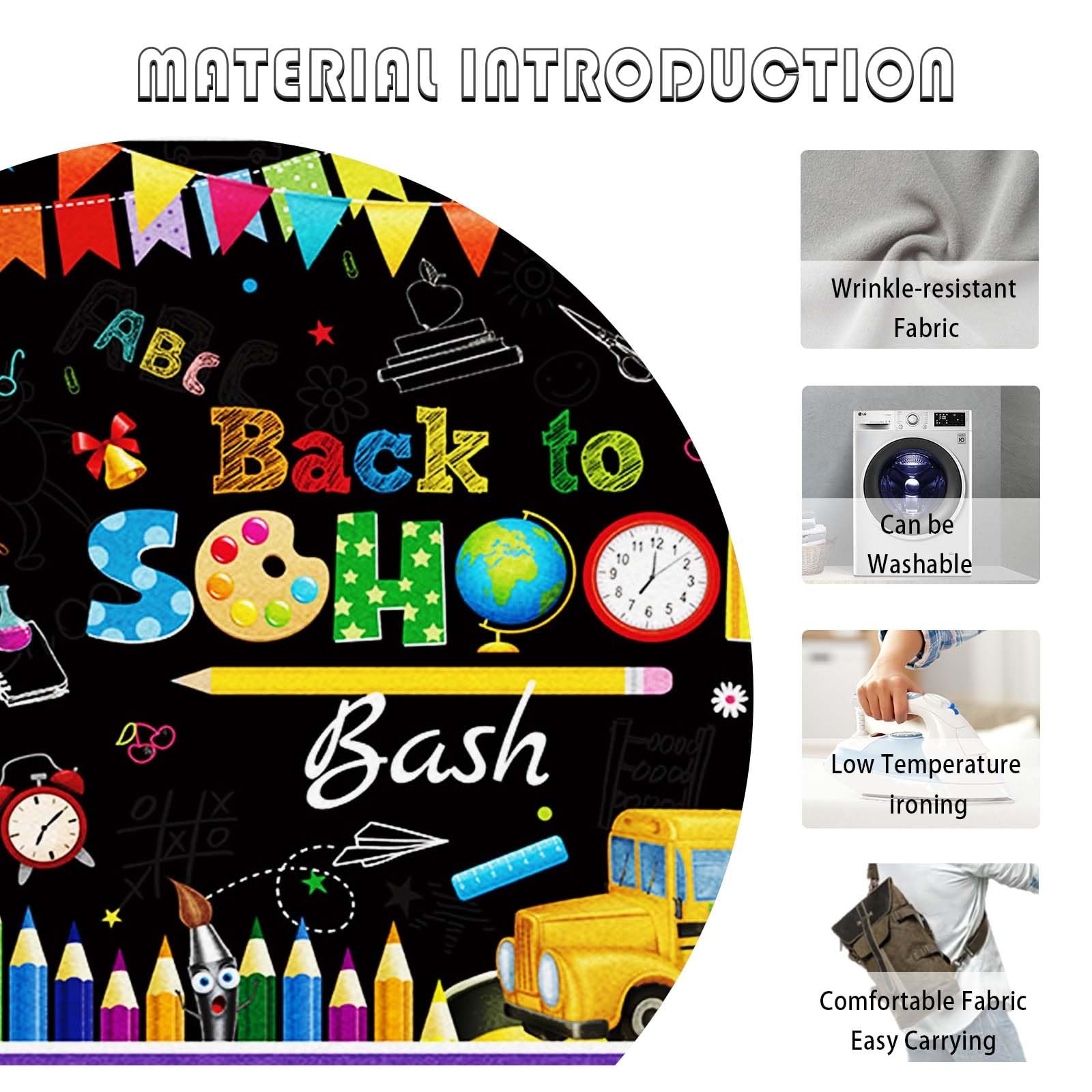7x5ft Back to School Bash Backdrop First Day of School Preschool Kindergarten…