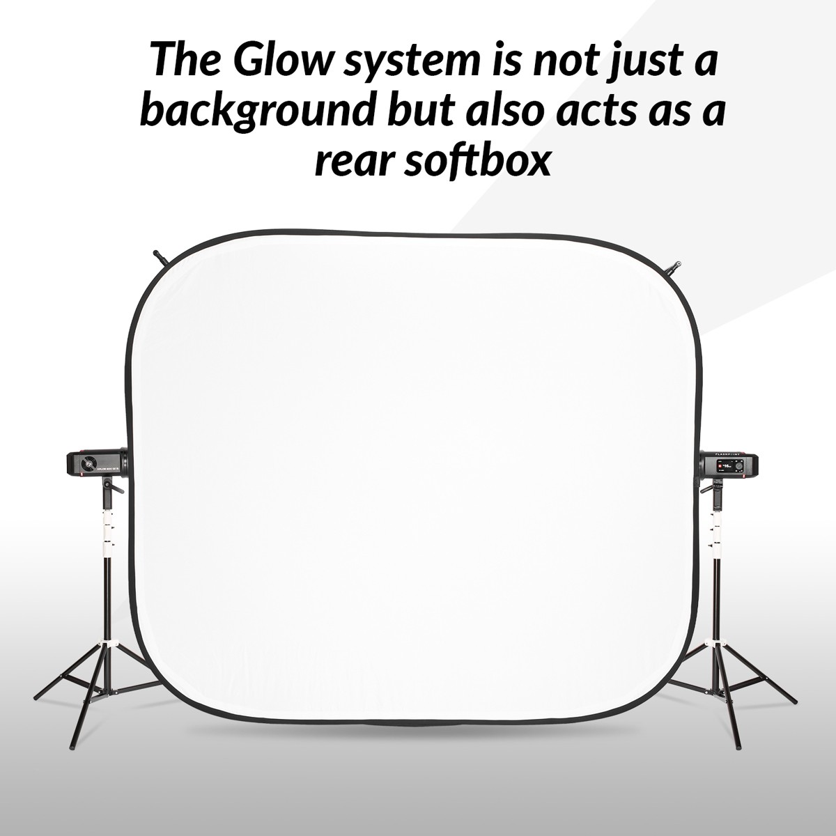 Glow 6×7′ HiGlow Illuminated White Background