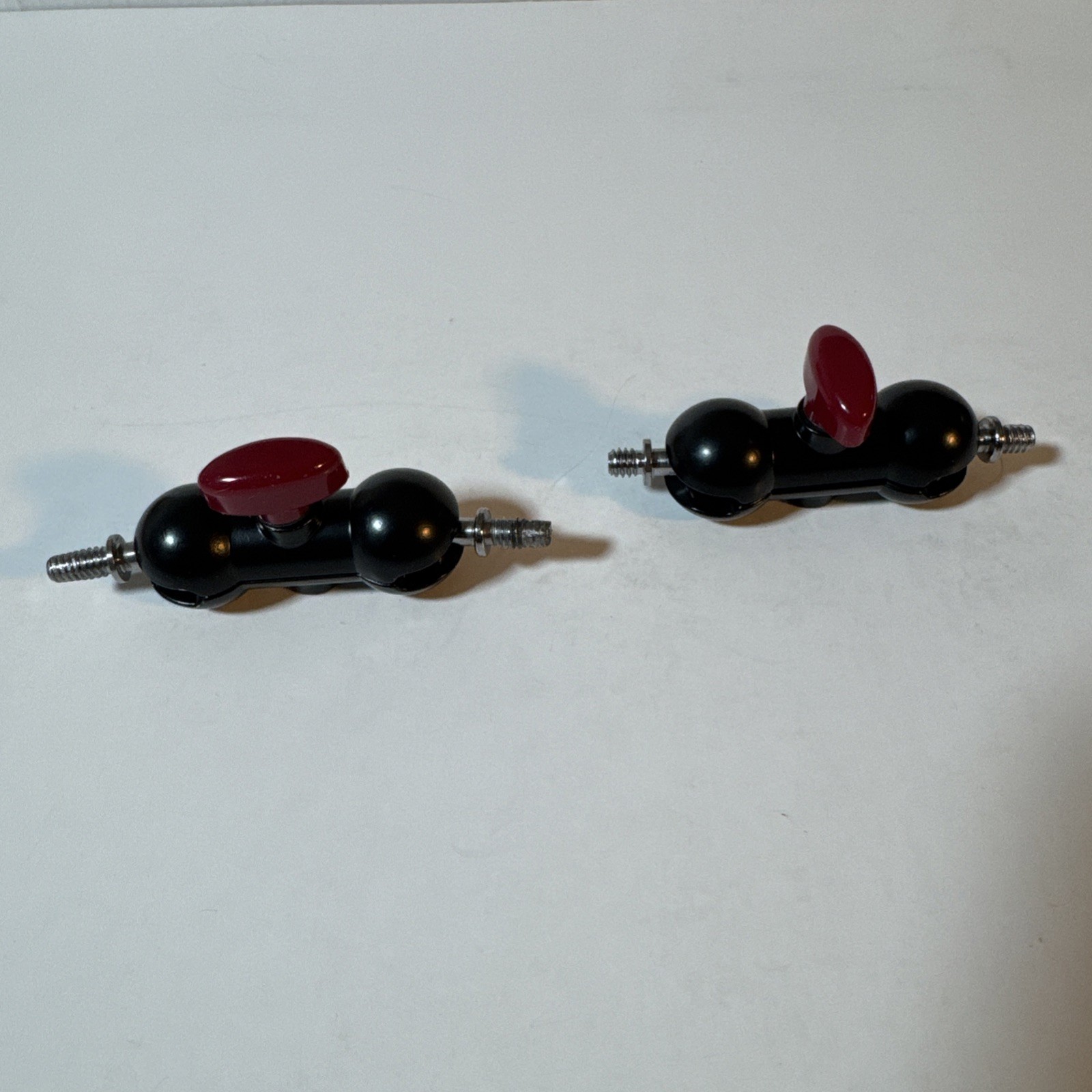 Lot of 2 Adjustable Ball Head Mount Adapter Arms 1/4” Camera Rig Accessory