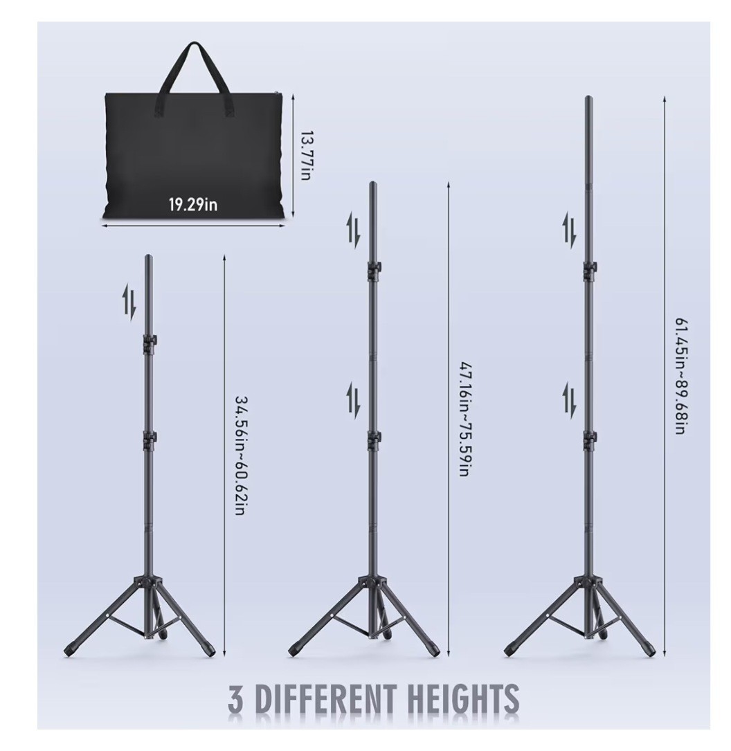 Eocnrhe Backdrop Stand Kit – 6 Widths, 10×7.5ft Adjustable Background Stand