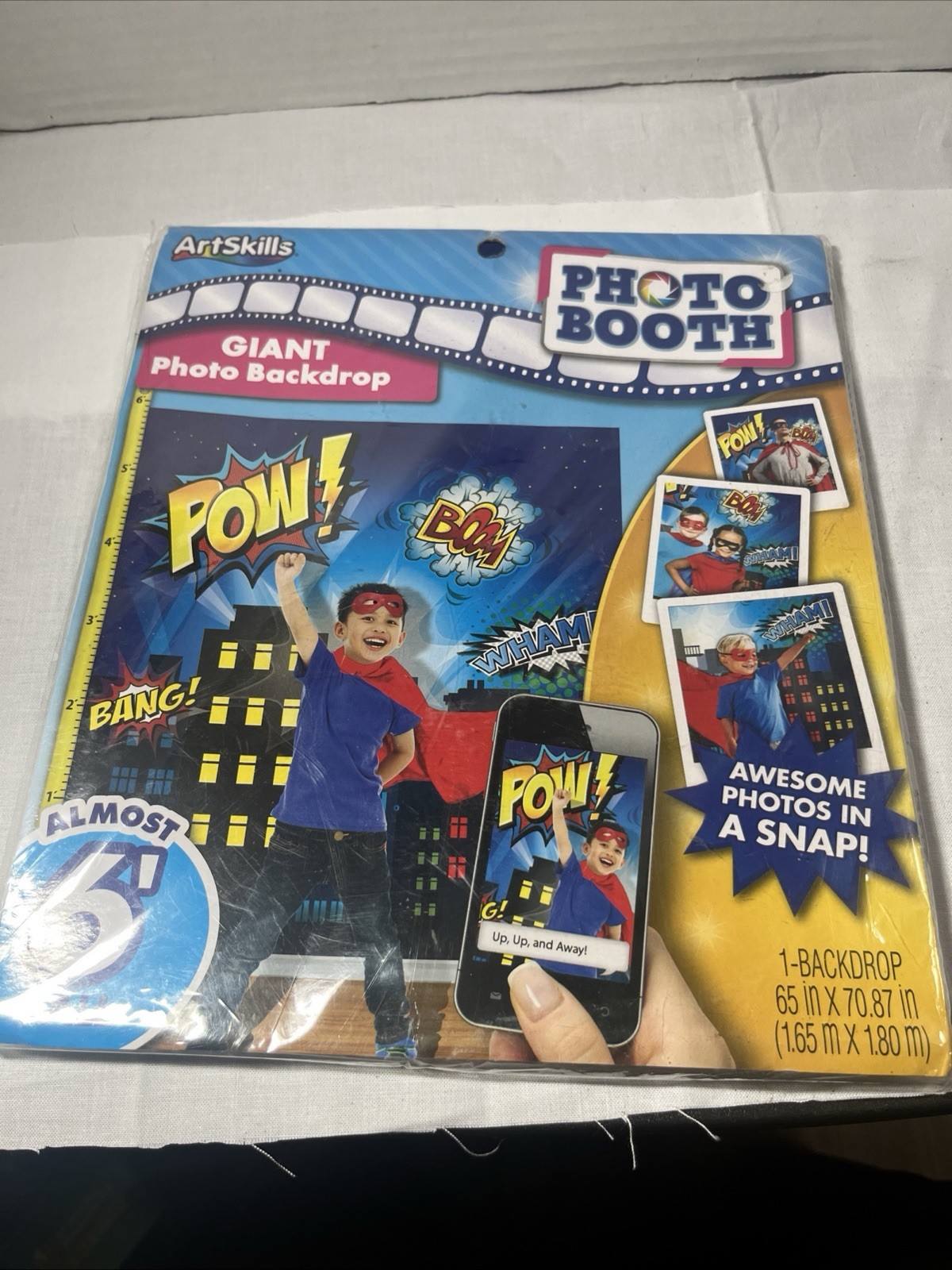 Giant Superhero Theme City Scenic Buildings Photo Booth Backdrop Wall Decoration