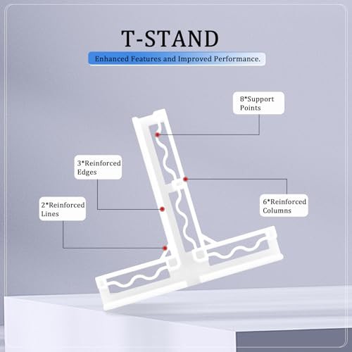4PCS Universal T-Stand for 5MM Backdrop Board, Adjustable Bracket for 5mm