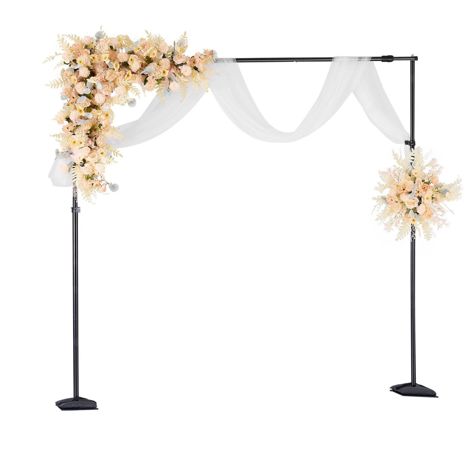 Premium Backdrop Frame 8.5x10ft, 7 Crossbars, 10lb Support, No Tools Needed