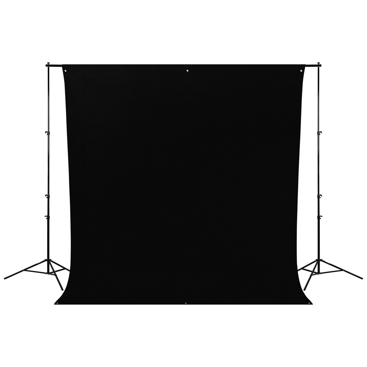 Westcott 9×10′ Wrinkle Resistant Cotton Background, Rich Black