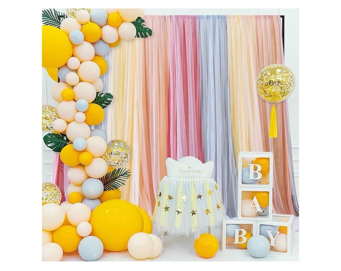 Fomcet 8FT x 8FT Backdrop Stand Heavy Duty with Base, Frame For Wedding Birthday