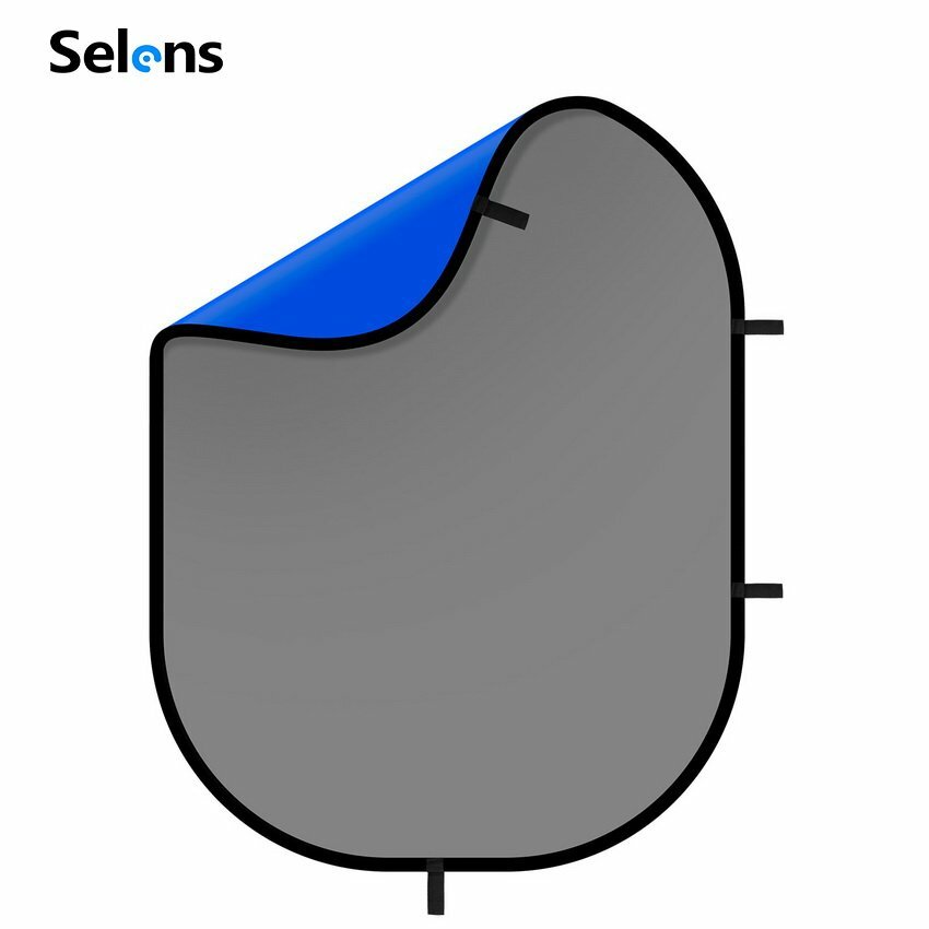 Selens Blue-Grey Backdrop Cloth Studio Two Sides Screen Background Photography