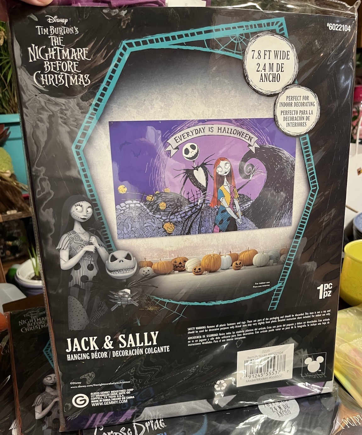 Nightmare Before Christmas Backdrop 8’ X 5’ Party Wall Decor Halloween 6022104