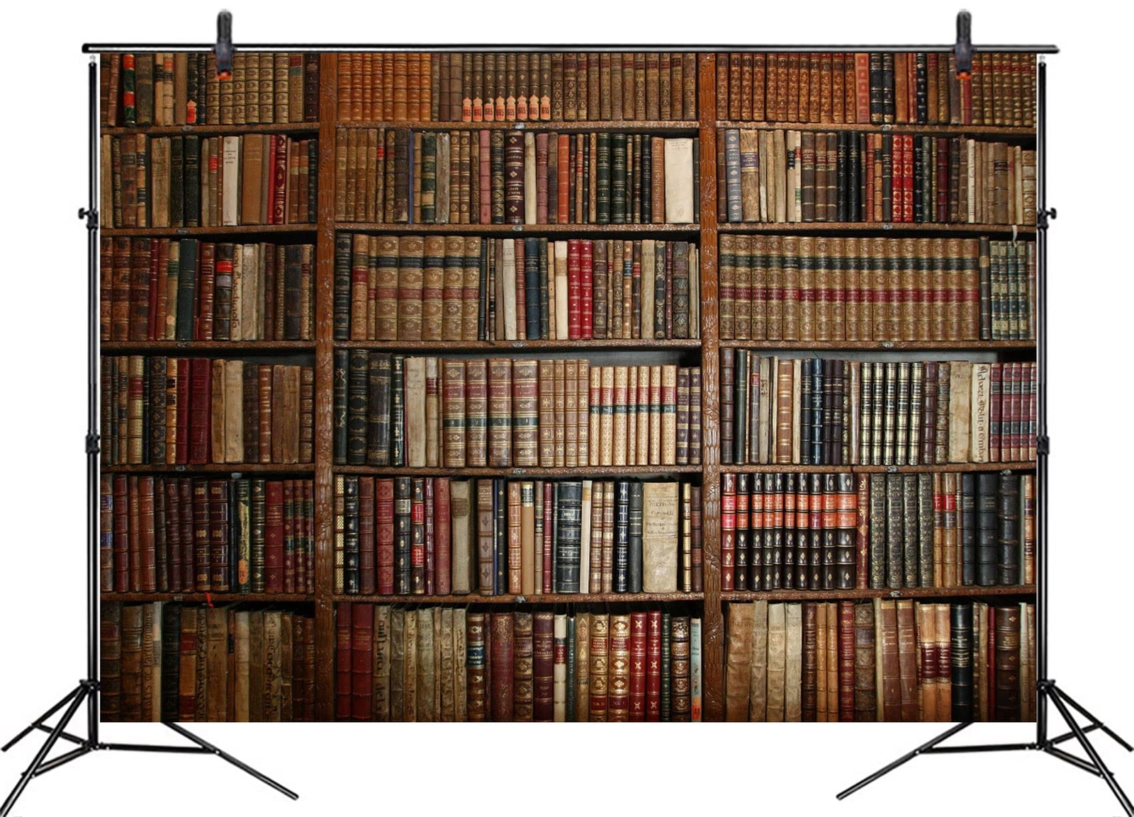 Bookshelf Backdrop Retro Office Library Photography Backdrops Photo Props