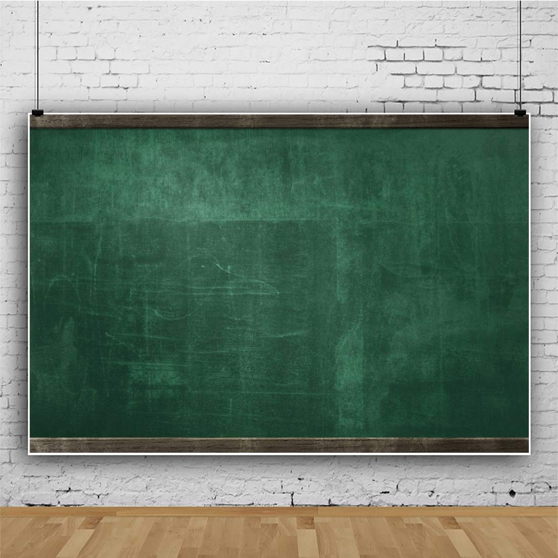 7×5 Ft Blackboard Chalkboard Green Backdrop New Term School Season Photo Prop
