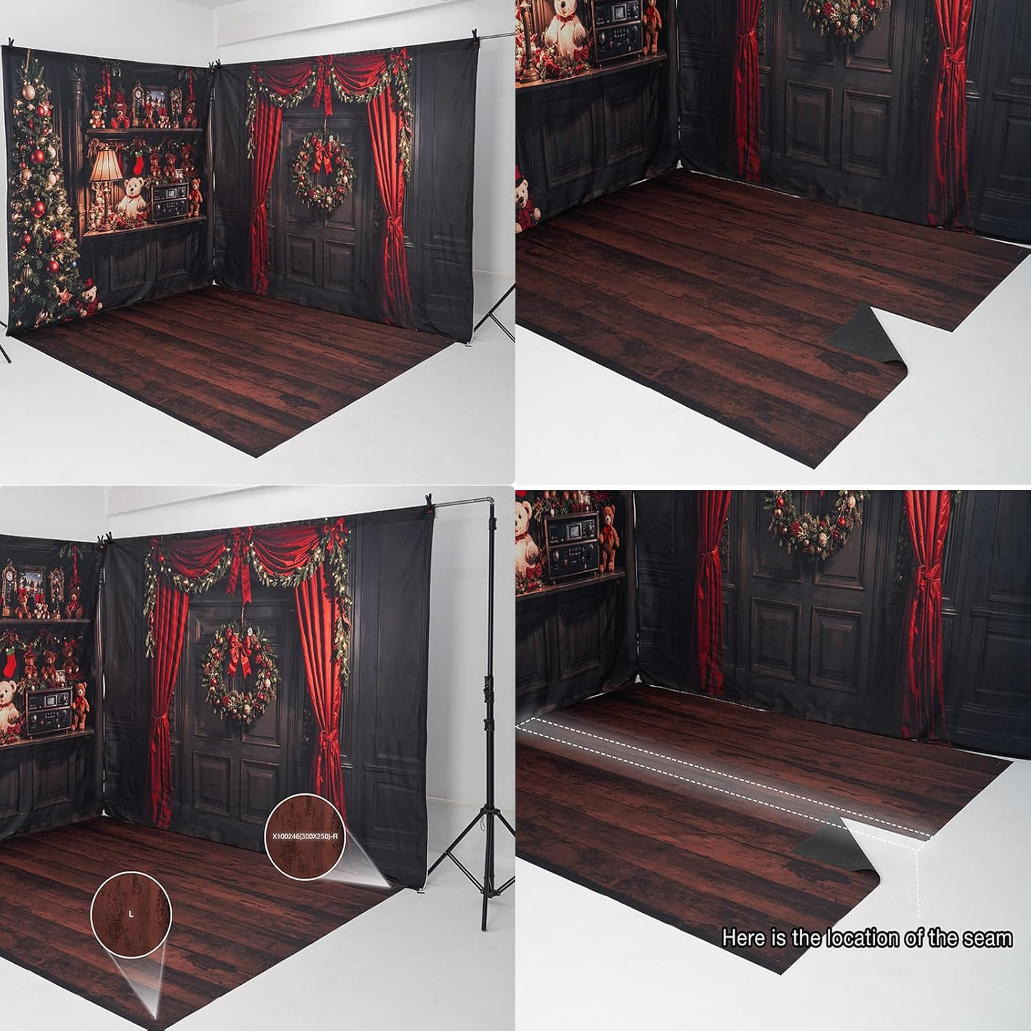 Rustic Brown Wood Floor Backdrop Photography Floor Mats Rubber Floor Mat Wooden