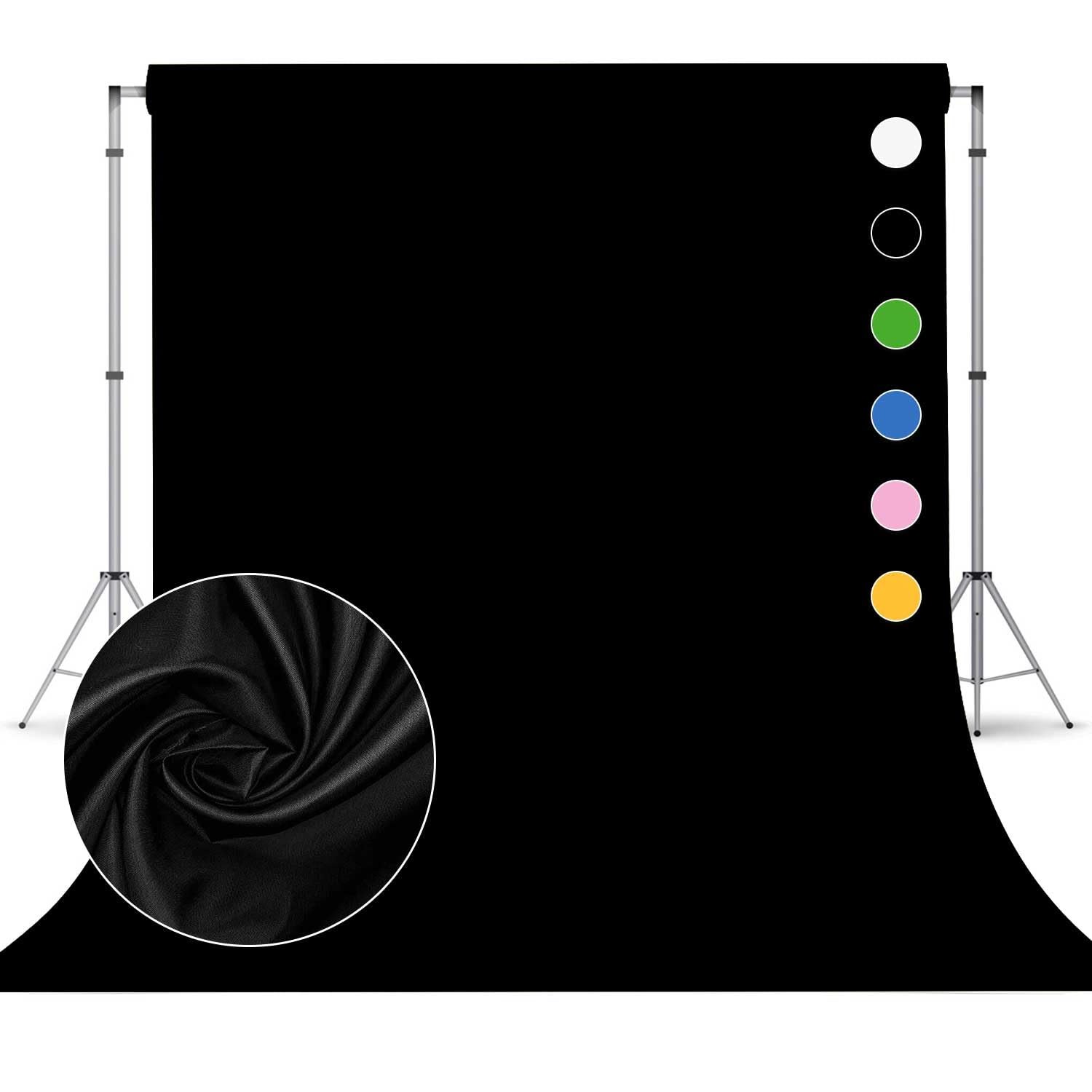 Black Photo Backdrop for Photoshoot, Photography 8×10 FT,