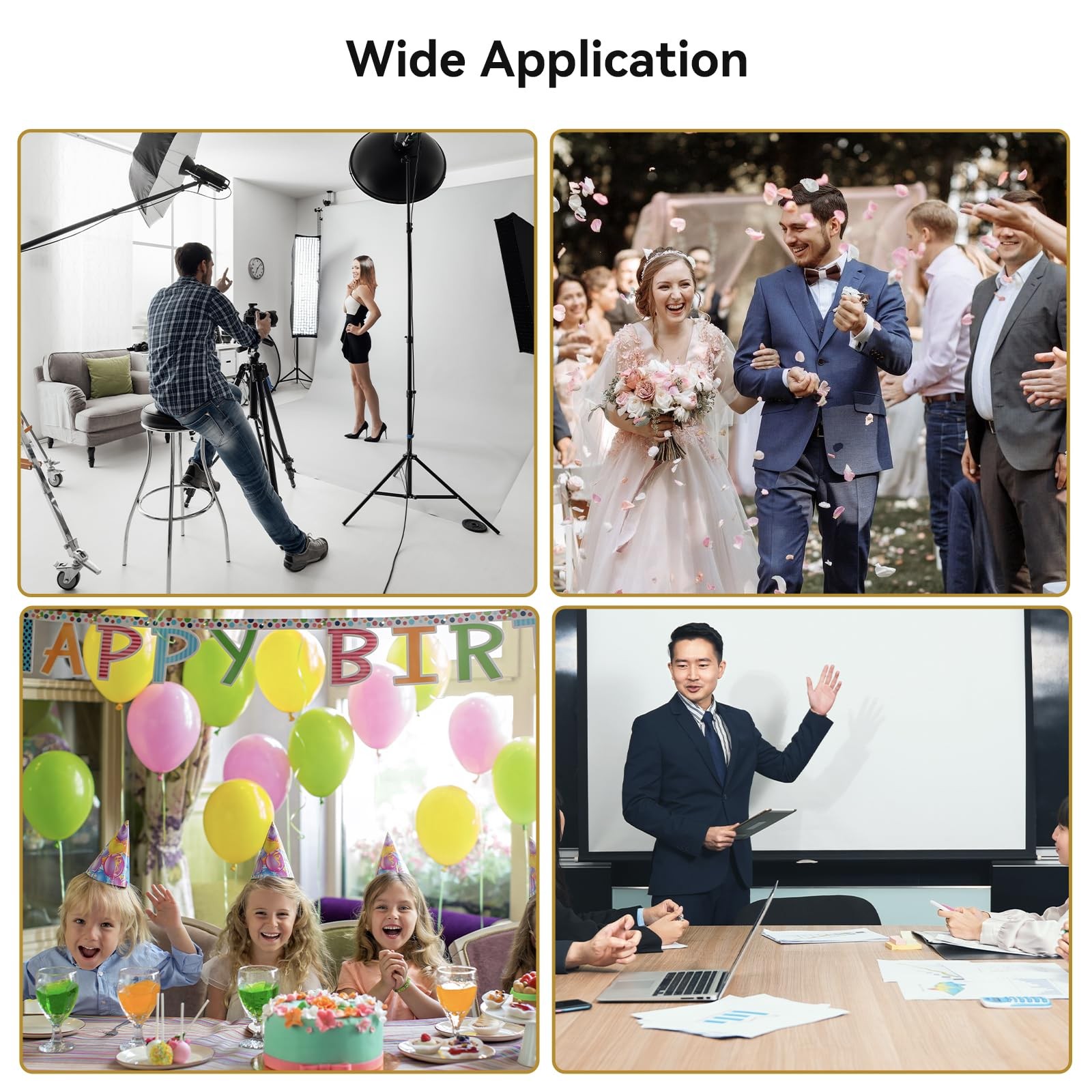 5×6.6 ft T-Shape Backdrop Stand, with 5 Clip Clamps & Carry Bag
