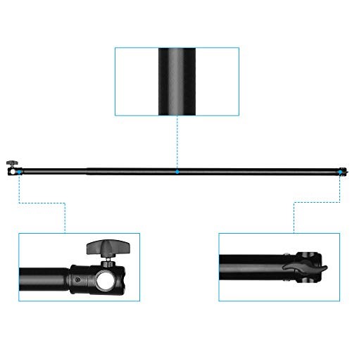 10 ft Backdrop Stand Aluminum Alloy Telescopic Crossbar, 3 Sections Twist