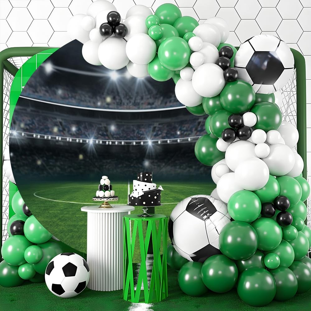 Football Field Round Backdrop Cover Auditorium Light Football Stadium Photogr…
