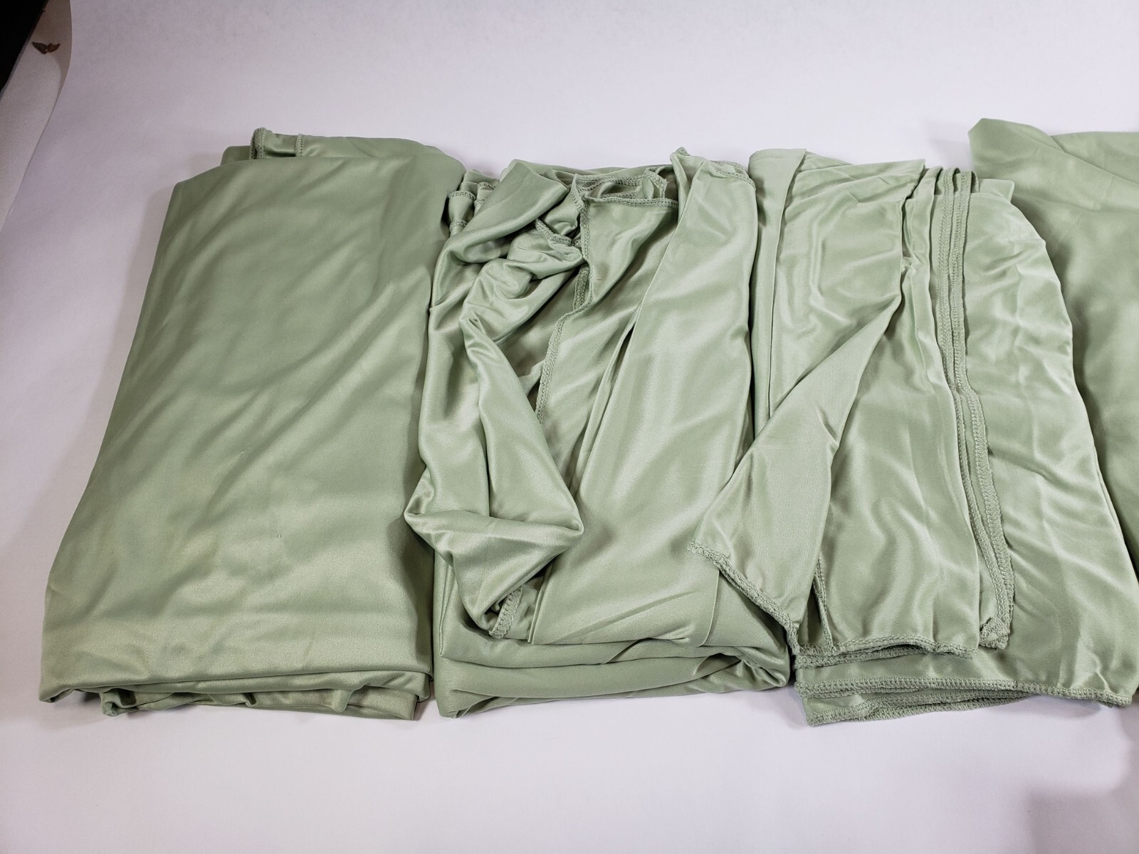10 Panels Sage Green Backdrop Curtain for Parties 50FTx10FT (W5’xH10′ 10 Panels)