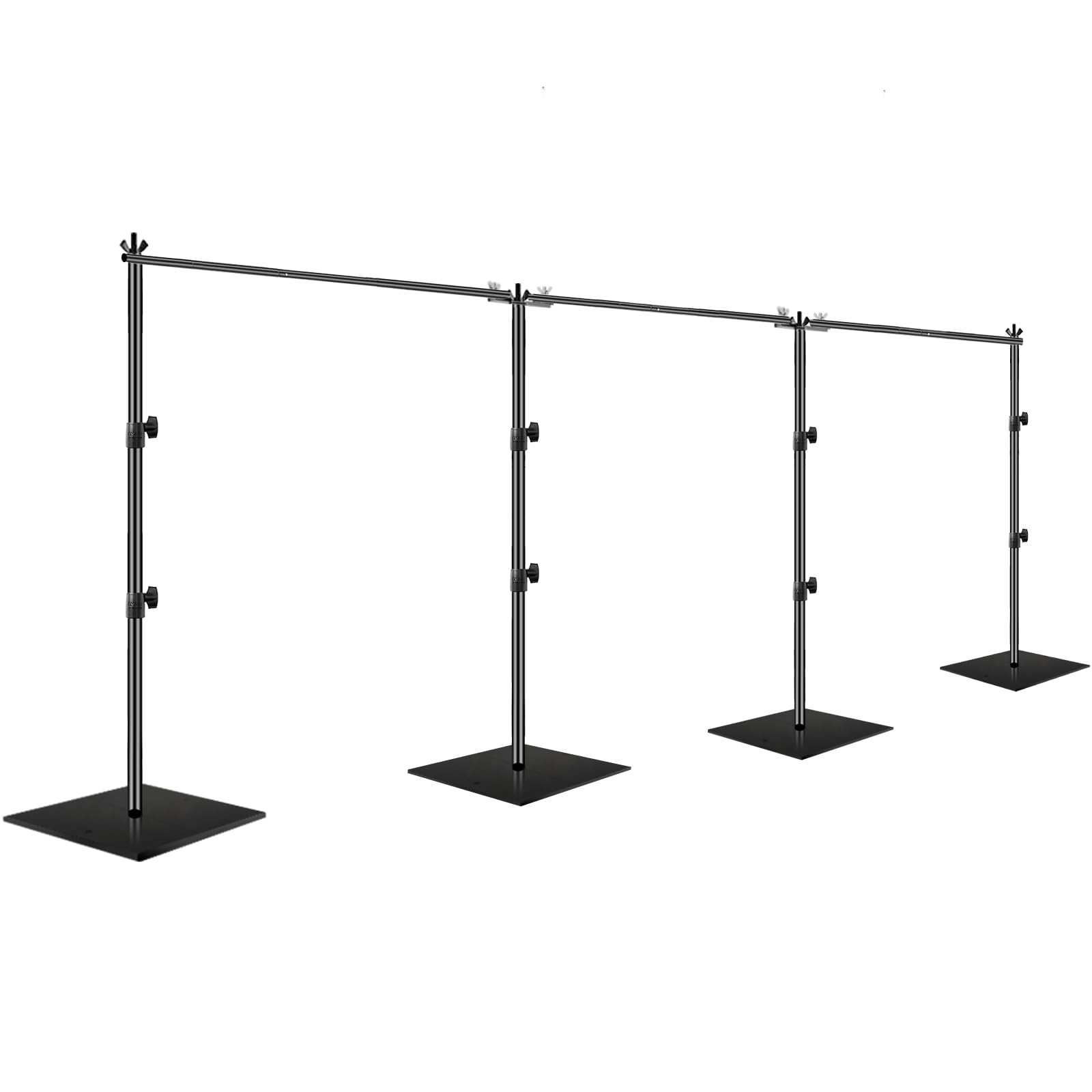 EMART 7x30ft(HxW) Photography Backdrop Stand for Parties, 7×30ft, black