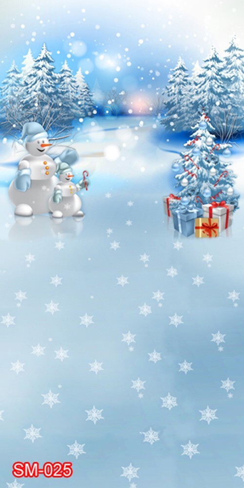 10’x20′ CP Christmas Season Scenic Microfiber Fabric background backdrop SM025