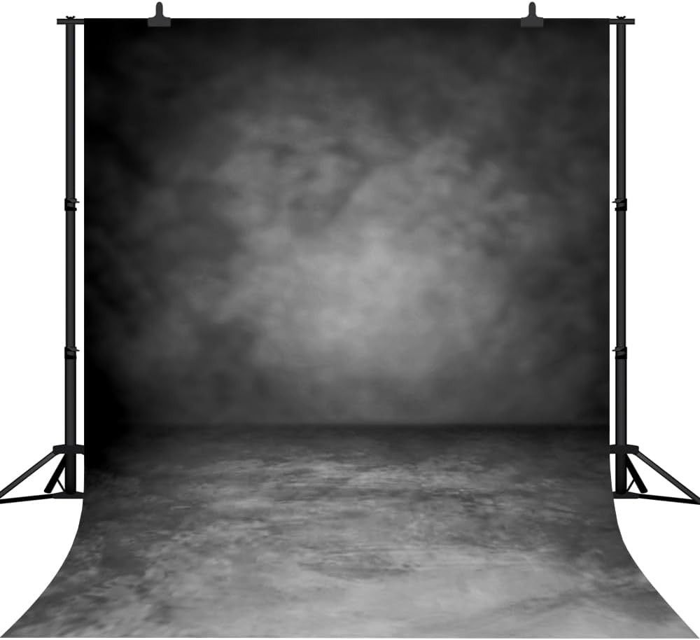 5X7Ft Black Abstract Retro Photography Backdrop for Stunning Portraits