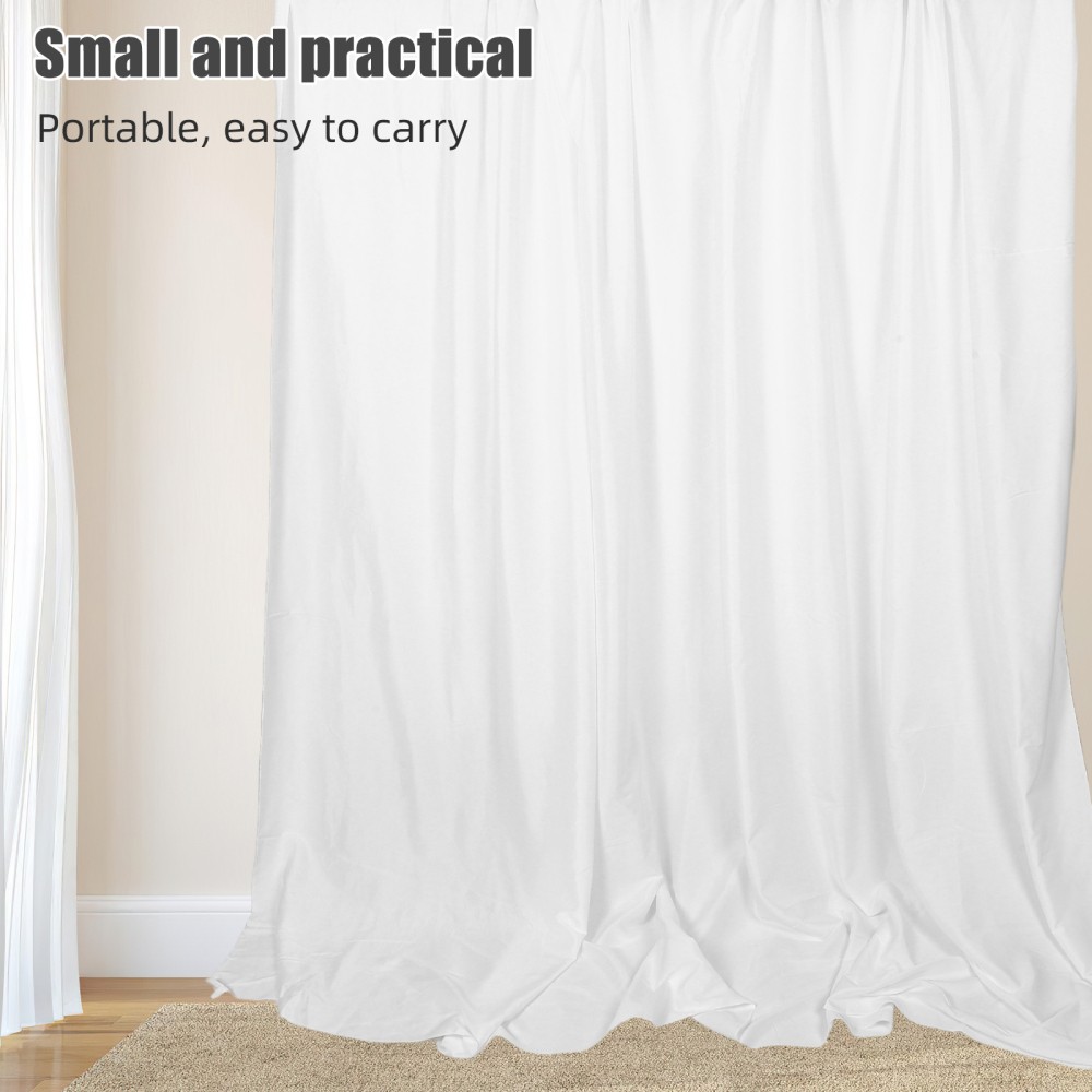 Wrinkle Free White Backdrop For Parties – Polyester Photo Backdrop For Weddings
